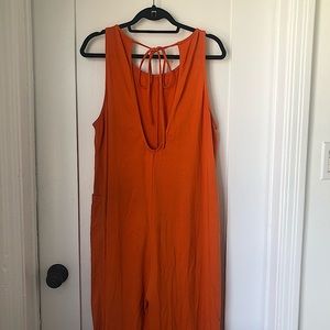 Back Beat Co. Everyday Jumpsuit in Blood Orange